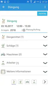 Plantivo Ackerschlagkartei screenshot