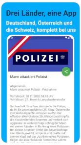 Polizeireport screenshot