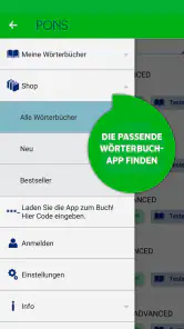 PONS Wörterbuch Bibliothek – O screenshot