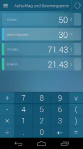 Prozentrechner screenshot