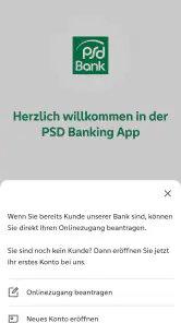 PSD Banking screenshot