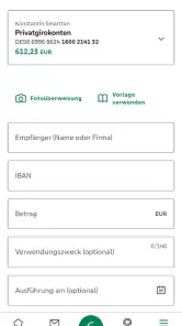 PSD Banking screenshot
