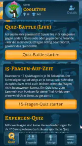 Quizshow-Trainingslager: Quiz screenshot