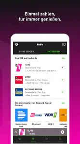 radio.de PRIME screenshot