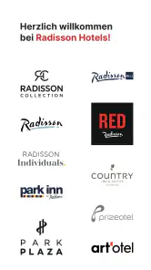 Radisson Hotels Aufenthalts screenshot