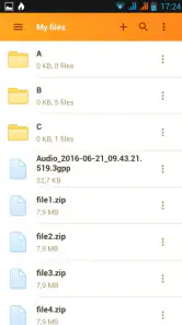 Rapidgator.net Dateimanager screenshot