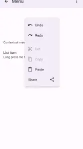React Native Paper Example screenshot