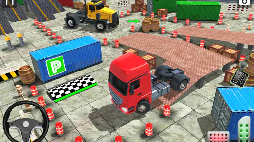 Real Semi Truck Parking Games screenshot