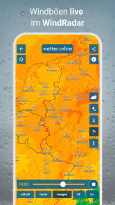 RegenRadar mit Unwetterwarnung screenshot