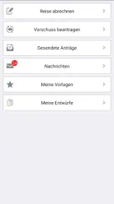 Reisekosten für DB Mitarbeiter screenshot