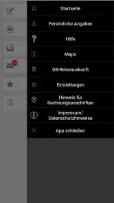 Reisekosten für DB Mitarbeiter screenshot