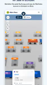 Restaurant-Buchungsplaner screenshot