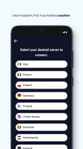 Rosa VPN screenshot