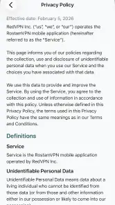 Rostam VPN Super VPN Proxy screenshot