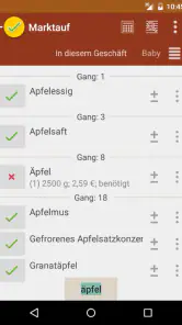 rShopping Einkaufsliste screenshot
