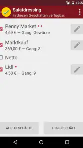 rShopping Einkaufsliste screenshot