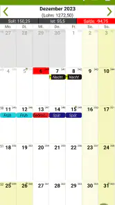 Schicht Kalender (FlexR) screenshot