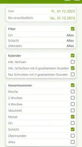Schicht Kalender (FlexR) screenshot
