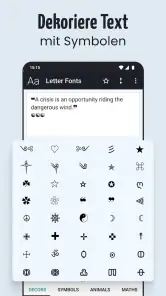 Schriftarten - schöne Texte screenshot