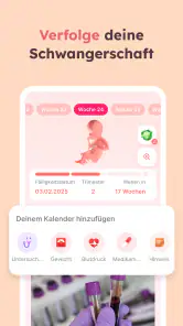Schwangerschafts-App - Momly screenshot