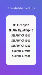 SELPHY Photo Layout screenshot