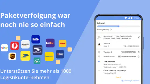 Sendungsnachverfolgung screenshot