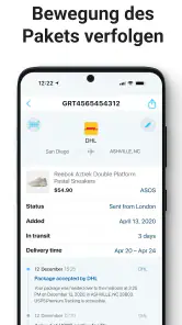 Sendungsverfolgung - paket app screenshot