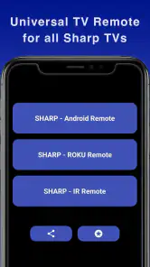 Sharp TV-Fernbedienung screenshot