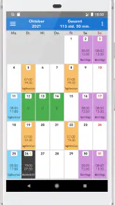 ShiftCal+ Dienstplan Kalender screenshot