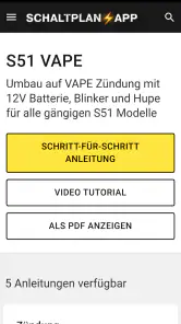 Simson Schaltplan App screenshot