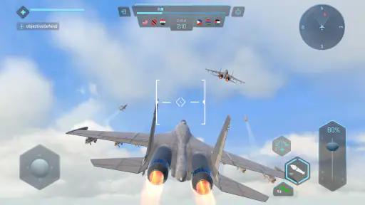 Sky Warriors: Flugzeugspiel screenshot