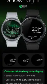 Snow Night - watch face screenshot