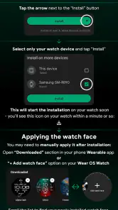 Snow Night - watch face screenshot