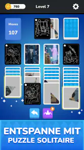 Solitaire - Puzzle Images screenshot