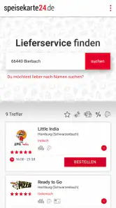 speisekarte24.de screenshot