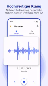 Sprachrekorder - Sprachmemos screenshot
