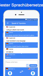 Sprechen und übersetzen screenshot