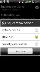 SqueezePlayer screenshot