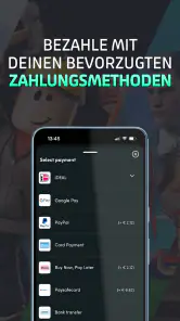 Startselect: Geschenkkarten screenshot