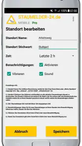 Staumelder MOBILE screenshot