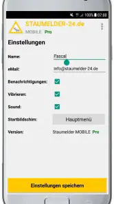 Staumelder MOBILE screenshot