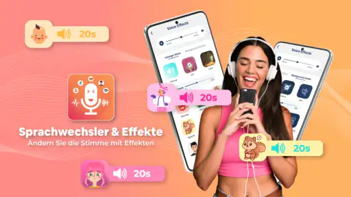 Stimmenverzerrer mit Effekte screenshot