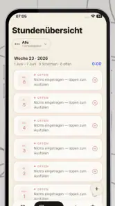 StundenApp screenshot