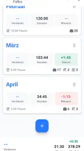 Stundenrechner screenshot