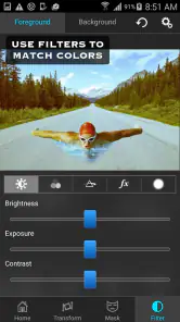 Superimpose screenshot