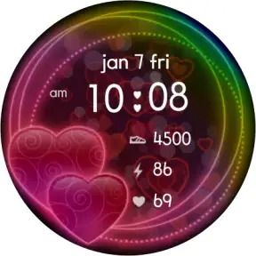 Sweet Hearts Watch Face screenshot
