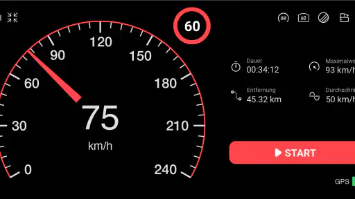 Tachometer: Entfernungsmesser screenshot