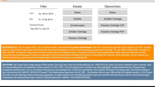 TAPUCATE - Lehrer App screenshot