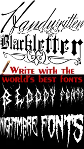 Tattoo Font Designer screenshot