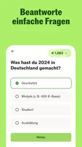 Taxfix: Online Steuererklärung screenshot